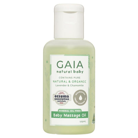 gaia natural baby massage oil 125ml