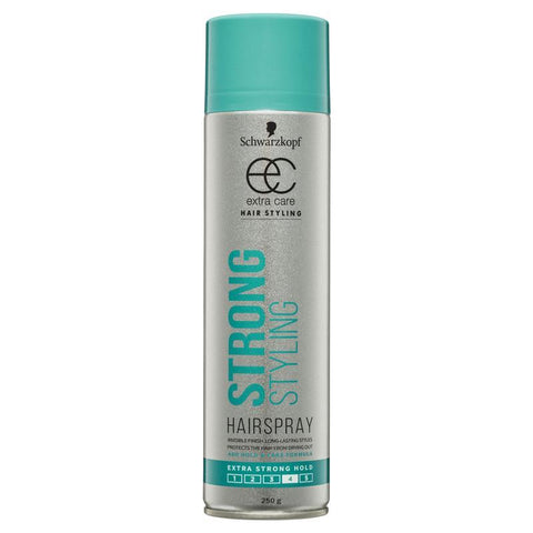 schwarzkopf extra care strong styling hairspray maximum hold 250g