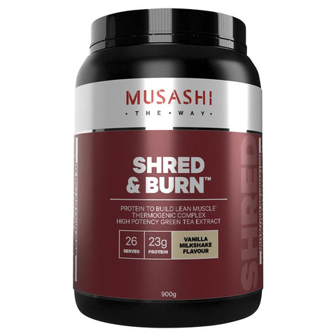 musashi shred and burn vanilla 900g