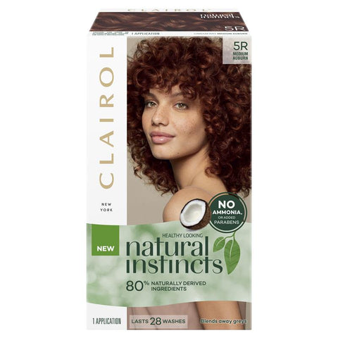 clairol natural instincts 5r medium auburn