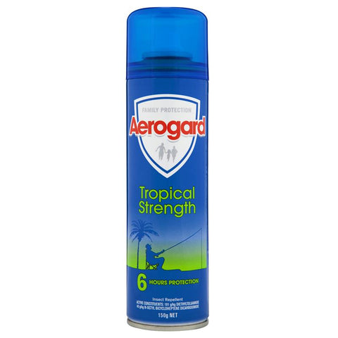 aerogard tropical strength insect repellant 150g aerosol