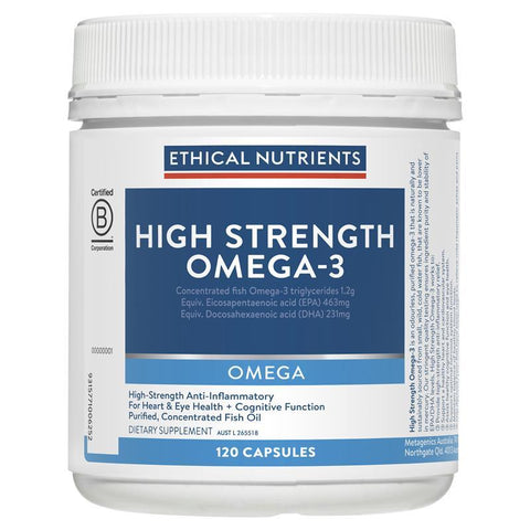 ethical nutrients high strength omega 3 120 capsules