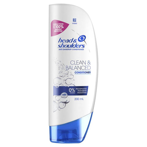 head & shoulders clean & balanced conditioner 200ml
