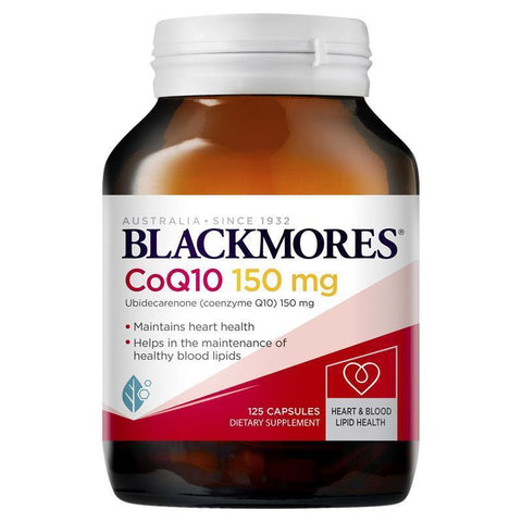 blackmores coq10 150mg 125 capsules exclusive size