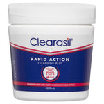 clearasil ultra rapid action cleansing pads 65 pack