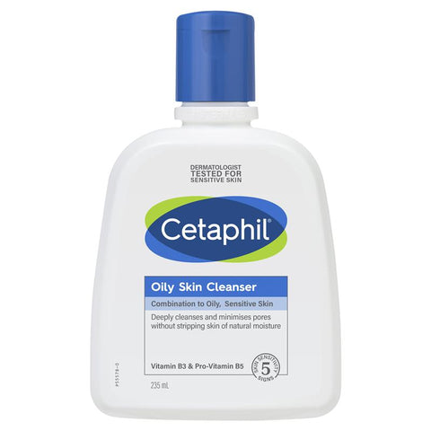 Cetaphil Oily Skin Cleanser 235mL, Oily and Combination Skin