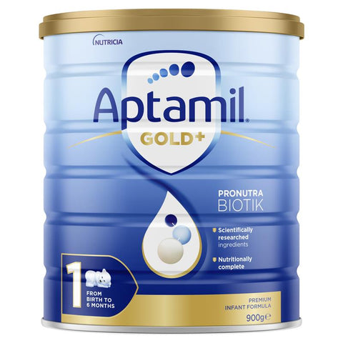 aptamil gold+ 1 infant formula 0-6 months 900g