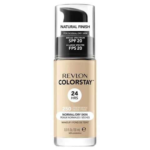 revlon colorstay makeup with time release technology for normal/dry fresh beige