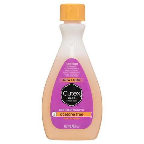 cutex nail polish remover acetone free 100ml