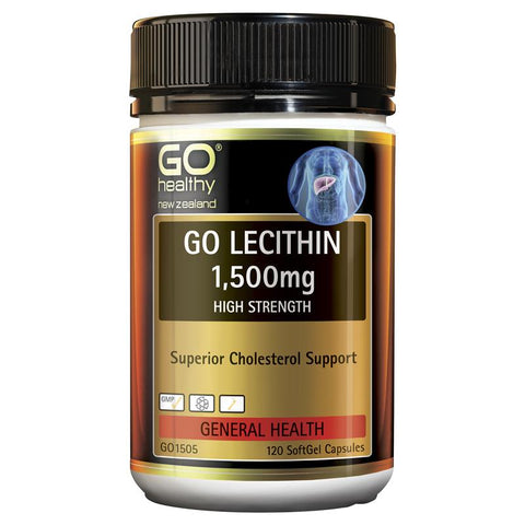 go healthy lecithin 1500mg 120 capsules