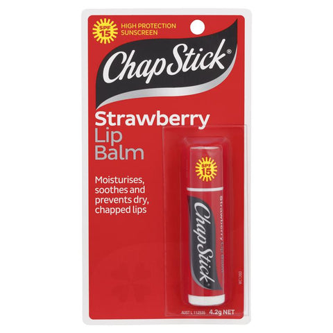 chapstick lip balm strawberry spf15+ 4.2g