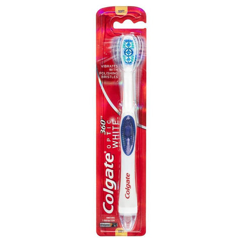 colgate power toothbrush optic white sonic soft