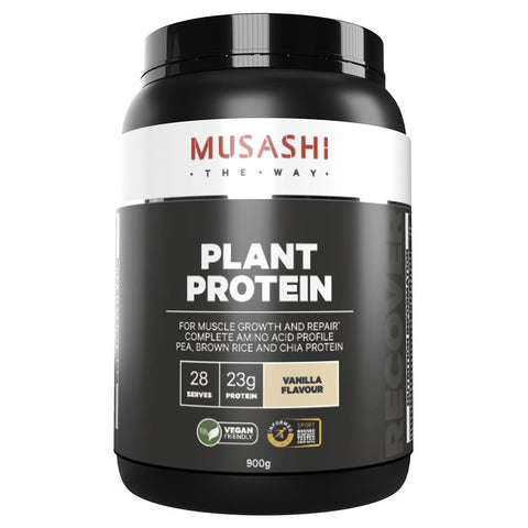 musashi plant protein vanilla 900g