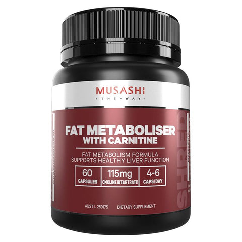 musashi fat metaboliser + carnitine 60 capsules