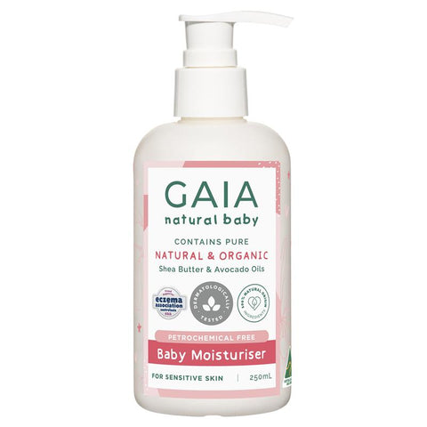 gaia natural baby moisturiser 250ml