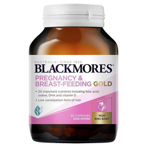 blackmores pregnancy and breastfeeding gold 60 capsules