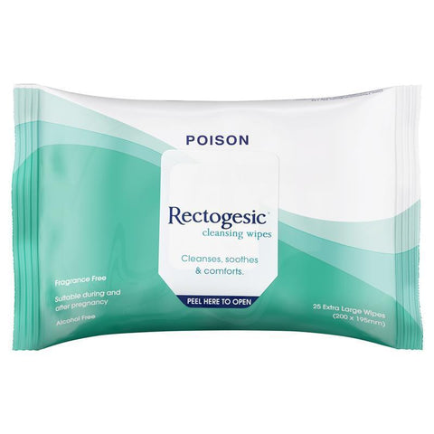 rectogesic cleansing wipes 25