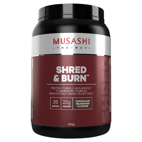 musashi shred and burn chocolate 900g