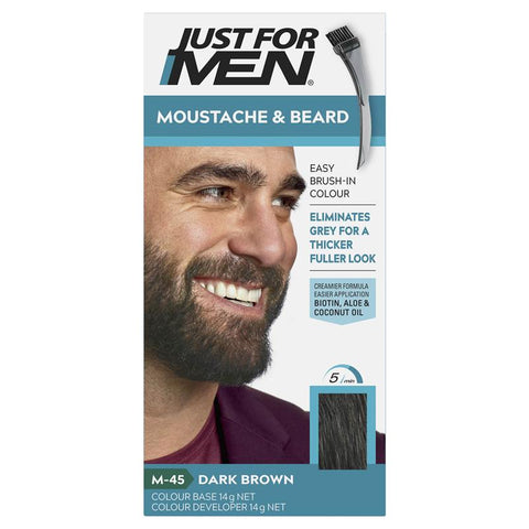 just for men beard colour - dark brown