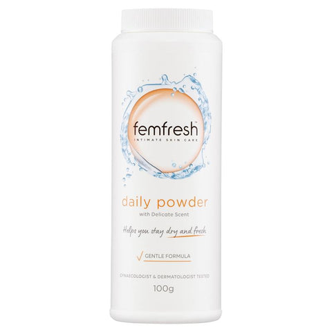 femfresh talc free powder 100g