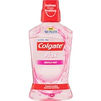 colgate plax antibacterial mouthwash rinse gentle mint 500mL