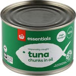 essentials tuna chunks in oil 425g