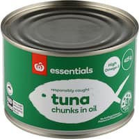 essentials tuna chunks in oil 425g