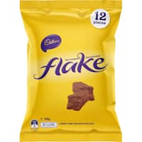 cadbury treat size chocolates flake 168g 12pk