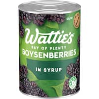 wattie's berries boysenberries in syrup 425g
