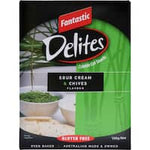 fantastic delites rice crackers sour cream & chives 100g