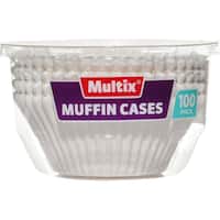 multix baking cups white muffin cases 100pk