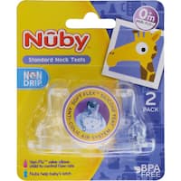 nuby teats standard silicon 2pk