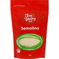 sun valley foods semolina fine 600g