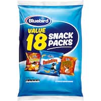 bluebird corn snacks twisties rashuns burger rings 18pk