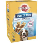 pedigree dentastix dog treats daily oral care medium dog 28pk