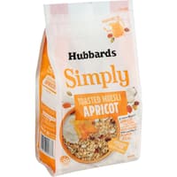 hubbards simply toasted fruit muesli apricot 650g