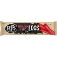 rjs licorice raspberry chocolate logs 3pk 120g