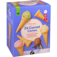 homebrand cones cornet 24pk