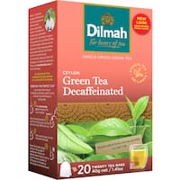 dilmah decaffeinated green tea  20pk
