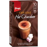 greggs cafe gold drinking chocolate hot chocolate 200g 10 sachets