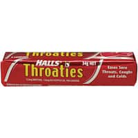 halls throaties lozenges original stick 34g