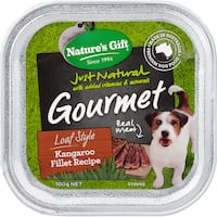 nature's gift dog food kangaroo fillet 100g