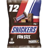 snickers share pack individually wrapped 216g 12pk