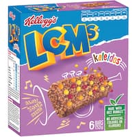 kelloggs lcms cereal bars kaleidos rice bubbles 132g 6pk