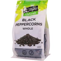 mrs rogers peppercorns black bag 200g