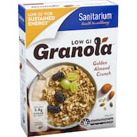 sanitarium low gi granola golden almond crunch 370g