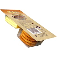 gonutz checkers crackers & cheese 5 cheese slices & 5 crackers 40g