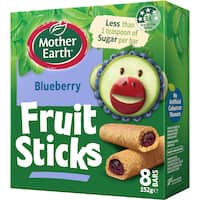 mother earth fruit sticks fruit filled bar blueberry 152g 8pk