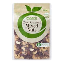 macro mixed nuts dry roasted 500g