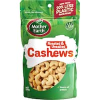 mother earth cashews roasted unsalted 150g